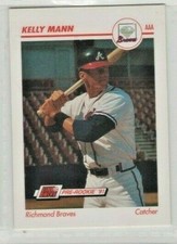 1991 Line Drive Pre-Rookie AAA #434 Kelly Mann Richmond Braves Baseball Card
