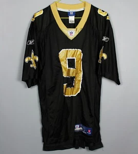 NFL NEW ORLEANS SAINTS #9 BREECE FOOTBALL SHIRT JERSEY REEBOK - Picture 1 of 6