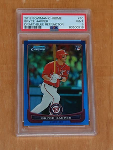Bryce Harper Rookie: 2012 Bowman Chrome Draft - Blue Refractor #10 Mint PSA 9 - Bild 1 von 2
