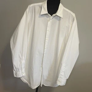 Polo Ralph Lauren Sz XXL White Long Sleeve Button Shirt Men 2XL - Picture 1 of 5