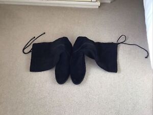 Black Suede Boots Size9 Ladies
