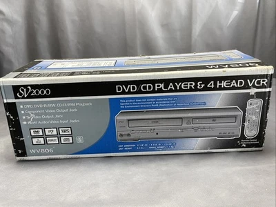 Funai SV2000 WV806 4 Head HiFi VCR VHS Recorder DVD Player New - Image 1 of 4