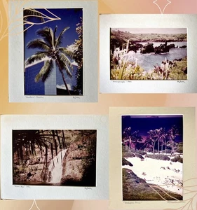 Vintage Michael Van Dorn Hawaii Photography – Set of 4 Signed Matted Prints - Picture 1 of 7