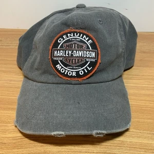 Genuine Harley Davidson Adjustable Men’s Cap One Size Hat 100% Cotton - Picture 1 of 5