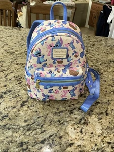 Disney Parks Stitch and Angel Loungefly Mini Backpack – Lilo & Stitch New W Tags - Picture 1 of 7
