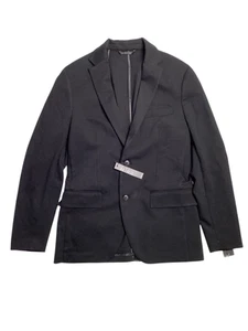 Alfani Men's Modern Fit Knit Sport Coat Blazer Deep Black 2XL XXL - Picture 1 of 2