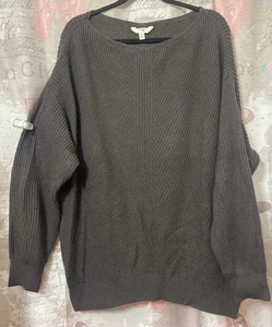 TERRA & SKY Damen Langarm Strick Pullover 1X weich leicht grau - Bild 1 von 11