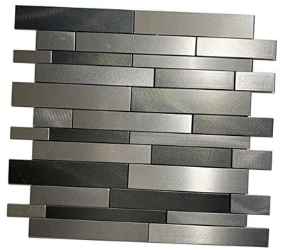  10 Sheets Peel and Stick Backsplash Tile for Kitchen, Light dark gray series - Image 1 of 4