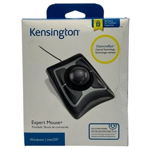 Kensington Expert Trackball Mouse DiamondEye Windows Mac New Open Box - Picture 1 of 4
