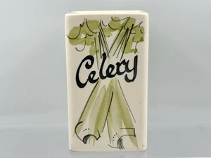 Toni Raymond Pottery Vintage Celery Pot Jar Hand Painted - Picture 1 of 6