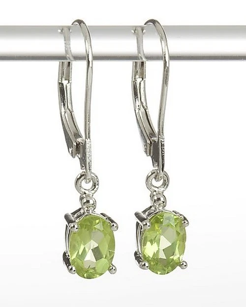 Ohrhänger Silber 925er rhodiniert Peridot 1,60ct X736 - Bild 1 von 1