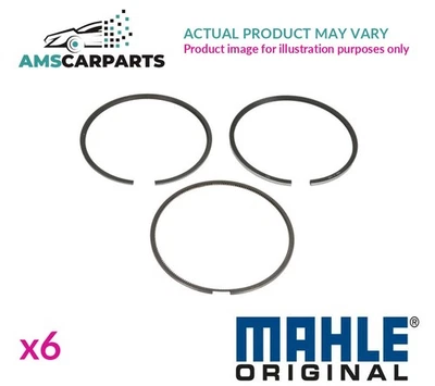 ENGINE PISTON RING SET 011 58 N0 MAHLE ORIGINAL 6PCS STD NEW OE REPLACEMENT - Image 1 of 4