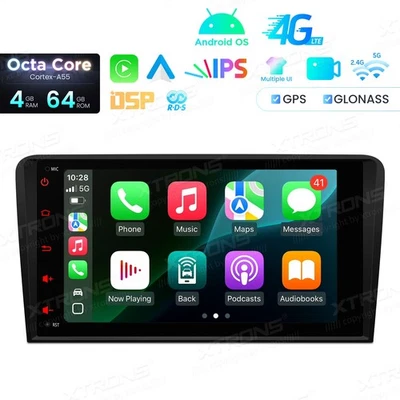 8" Android 14 4+64GB Car Radio Stereo GPS Head Unit For Audi A3 S3 RS3 New - Image 1 of 4