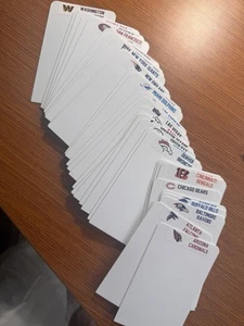 NFL-32 Team Sports Card Dividers For football Collection (New) - Picture 1 of 2