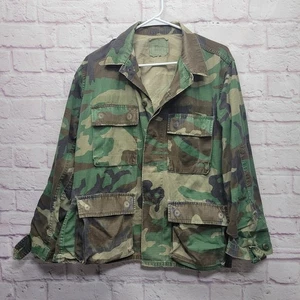 Chaqueta de Campo Militar Camuflada Talla Pequeña Corta Bosque Popelina Ripstop Ejército de EE. UU. *LEER - Imagen 1 de 8