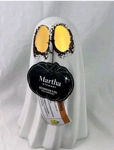 Martha Stewart beleuchtet Keramik gruseliger Geist Halloween 9" Dekor - Bild 1 von 3