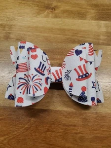 4th of July Bow Independence Day Bow - Picture 1 of 1