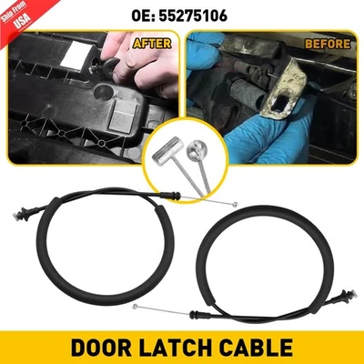 For 1998-02 Dodge Ram 1500 2500 Rear Left & right Side Door Latch Cable 55275106 Foto 1 de 4