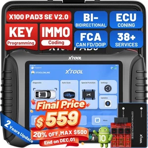 2025 XTOOL X100 PAD3 SE V2.0 IMMO Key Programmer Bidirectional Diagnostic Tool - Picture 1 of 14