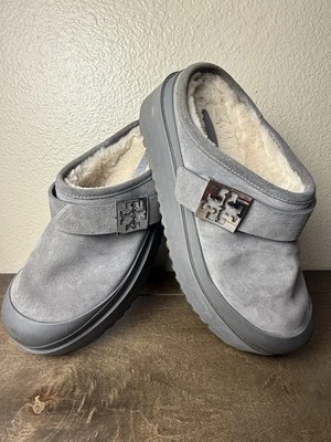 Tory Burch Women's Size 8.5 Platform Mellow Shearling Mule Slides - Image 1 of 4