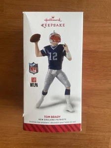 Tom Brady New England Patriots NFL 2014 Hallmark Christmas Ornament Original NEW - Picture 1 of 4