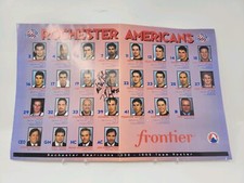 1998-99 Rochester Americans Amerks Scott Nichol Signed Team Photo COA BUF