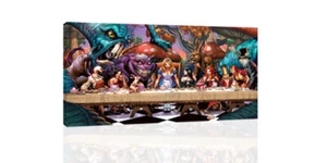 Alice In Wonderland Tea Party  - CANVAS OR PRINT WALL ART - Picture 1 of 2