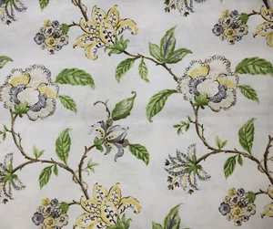 7.25 Yds Robert Allen Fabrics Summer Floral in Multi 100% Cotton Slub 54" Wide - Picture 1 of 2