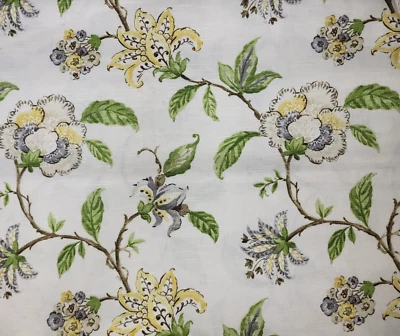 Telas florales de verano de 7,25 yardas Robert Allen en multi 100 % algodón holgado 54" de ancho Foto 1 de 2