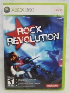 Rock Revolution (Microsoft Xbox 360, 2008) JUEGO LANZAMIENTO COMPLETO ROCKSTAR INTERIOR - Imagen 1 de 1
