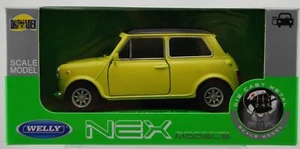 WELLY MINI COOPER 1300 AMARILLO 1:34 MODELO METAL FUNDIDO A PRESIÓN NUEVO EN CAJA - Imagen 1 de 4