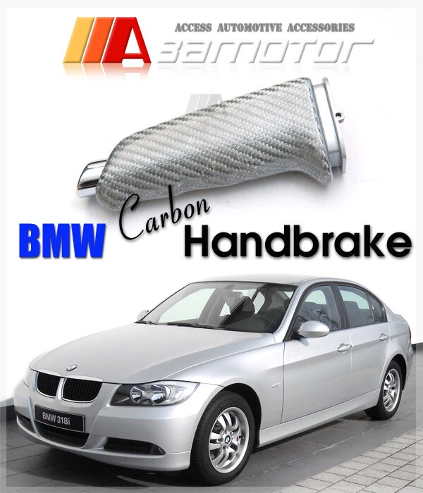 Freno de mano eléctrico de carbono plateado para BMW E87 E90 E91 E92 E60 E61 E63 E64 M5 M3 M6 Foto 1 de 1