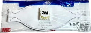 Schutzmaske Atemschutz Maske 3M 9332+ Aura FFP3 mit Ventil (MHD Juli 2025) 120x - Bild 1 von 9