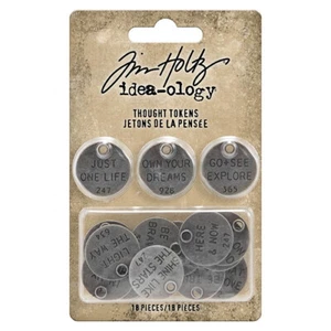 Tim Holtz Idea-ology Thought Tokens TH94024 - Picture 1 of 4