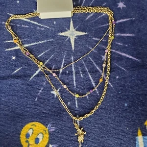 2022 Disney Parks EPCOT Center Figment Journey Into Imagination Necklace NEW - Picture 1 of 2