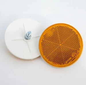 Reflectores circulares de 80 mm - Homologación ECE - Ámbar - Pack de 2 - Imagen 1 de 1