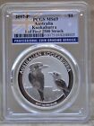 Australia 2017 P $1 Kookaburra Pcgs Ms 69 1oz Coin 1 of First 2500 Struck