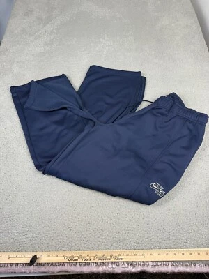 Pantalones deportivos Nike Air para hombre XL azules plateados etiqueta sueltos holgados cremalleras al tobillo Y2K Foto 1 de 4