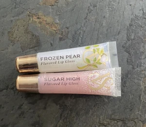 Two Victoria's Secret Sugar High And Frozen Pear Flavored Lip Gloss - Picture 1 of 2