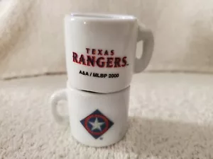 Nueva mini taza con logotipo de béisbol de doble cara de los Texas Rangers - Imagen 1 de 1