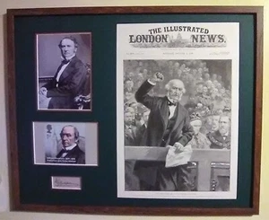 William E Gladstone (1809-1898) / Autograph / UK Prime Minister / Framed 22x18" - Picture 1 of 6