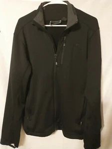 Mountain Hardware Men's Black Fleece Full Zipper Jacket Size Medium Outdoors - Picture 1 of 9