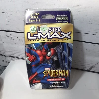 Leap Frog Leapster L-Max Game Cartridge Spiderman The Sinister Speller Marvel - Image 1 of 3