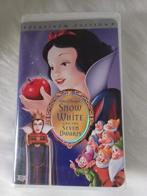 Snow White and the Seven Dwarfs VHS 2001 (Clamshell Platinum Edition) - Image 1 of 3