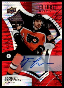 2021-22 Upper Deck Allure Autographs Red Rainbow Tanner Laczynski RC Auto #114