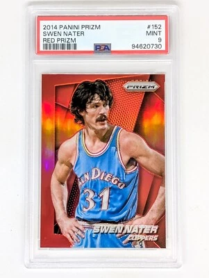 2014-15 Panini Prizm Red Prizm #152 Swen Nater /49 PSA 9 San Diego Clippers - Image 1 of 2