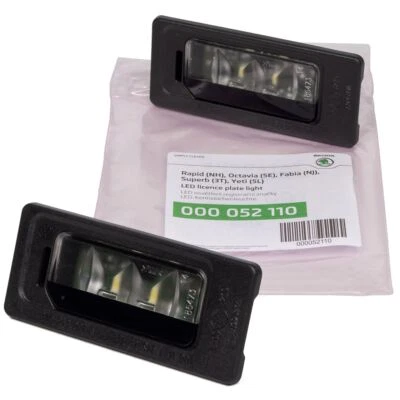 2x ORIGINAL Skoda Kennzeichenleuchte LED OCTAVIA 3 RAPID NH3 YETI 5L 000052110 - Bild 1 von 2