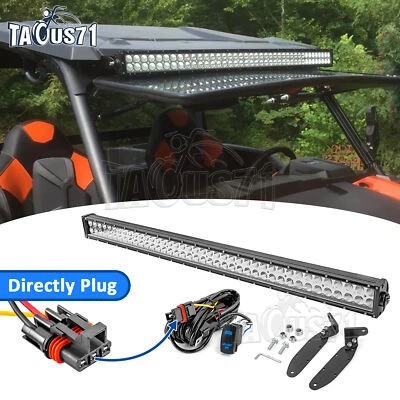 FlipUp Windshield 42" LED Light Bar Mount Fit Polaris General 1000 pulse bus bar - Image 1 of 4