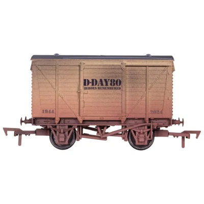 Dapol британский вентилируемый фургон масштаба OO - день Второй мировой войны D 80-я годовщина выветренный - Изображение 1 из 2