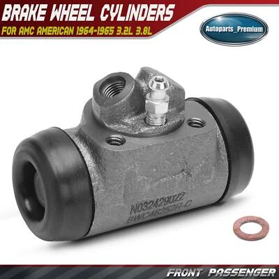 Cilindro de rueda de freno de tambor del lado derecho del pasajero delantero para AMC American 1964-1965 Foto 1 de 4